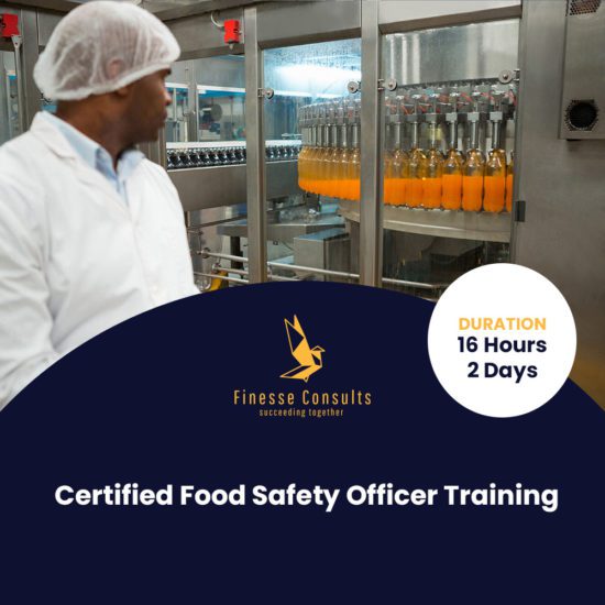 Certified Food Safety Officer Training Finesse Consults