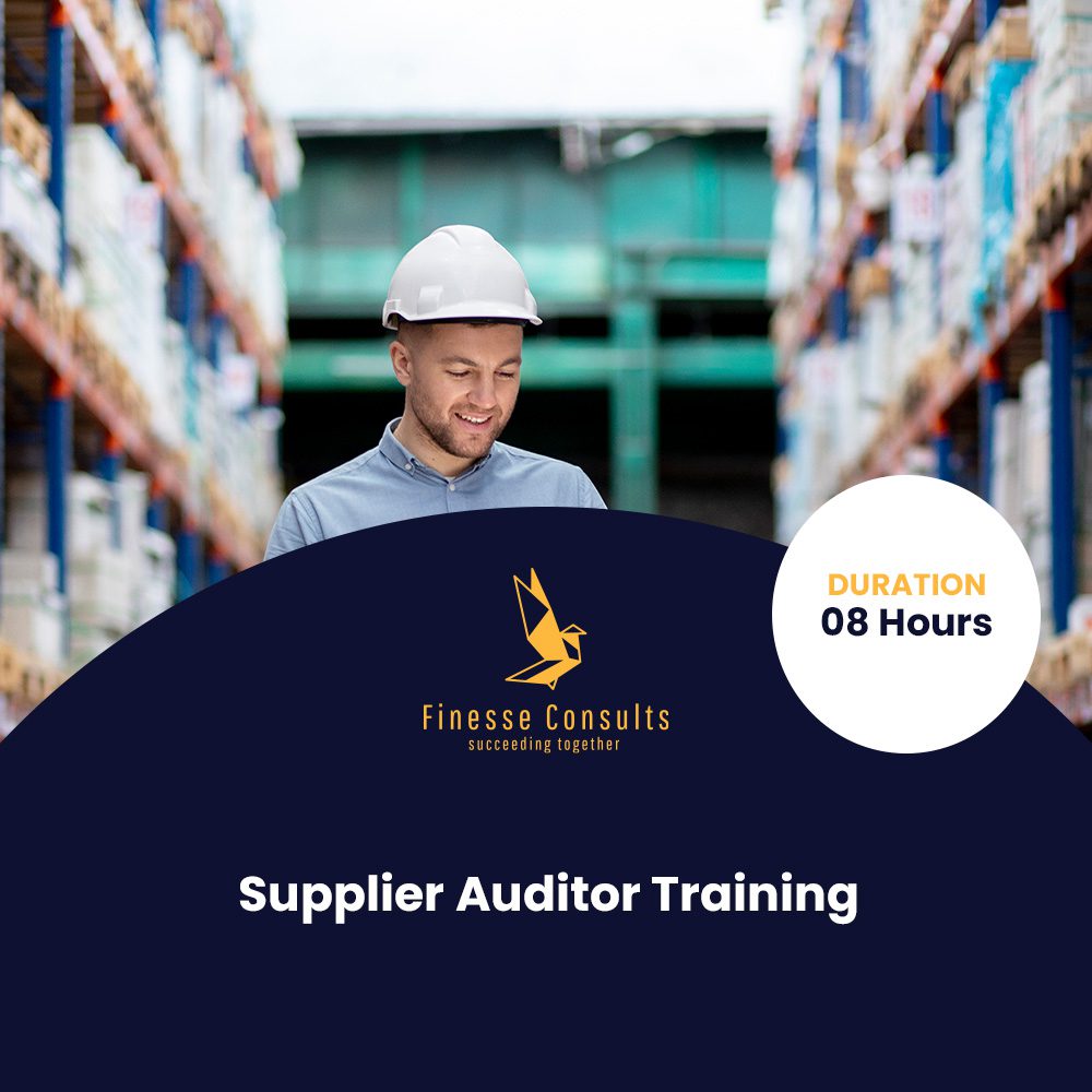 Supplier Auditor Training Finesse Consults